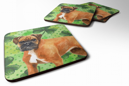Boxer St Patrick's Design Foam Coaster