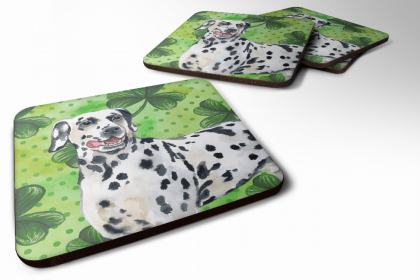 Dalmatian St Patrick's Design Foam Coaster