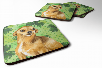 Chihuahua St Patrick's Design Foam Coaster