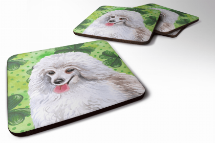 Poodle - Medium - St Patrick's Design Foam Coaster