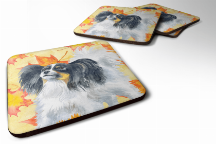 Papillon Fall Leaves Art Foam Coaster