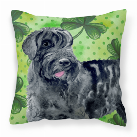Giant Schnauzer St Patrick's Decorative Pillow