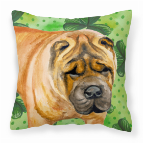 Shar Pei St Patrick's Decorative Pillow