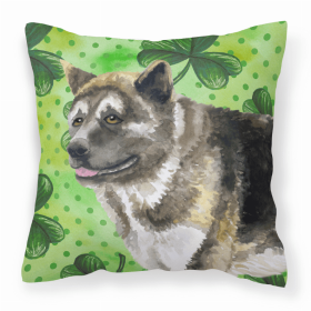 American Akita St Patrick's Decorative Pillow