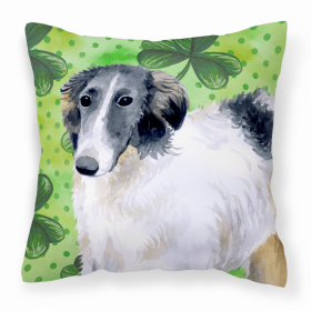 Borzoi St Patrick's Decorative Pillow