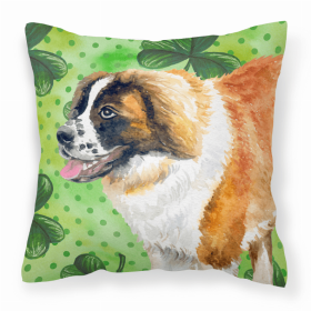 Saint Bernard St Patrick's Decorative Pillow
