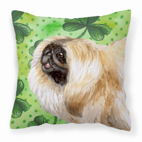 Pekingese St Patrick's Decorative Pillow