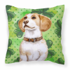 Beagle St Patrick's Decorative Pillow