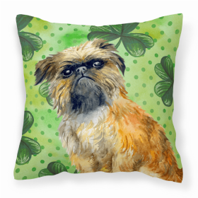 Brussels Griffon St Patrick's Decorative Pillow