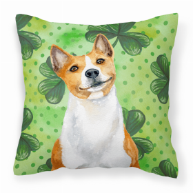 Basenji St Patrick's Decorative Pillow