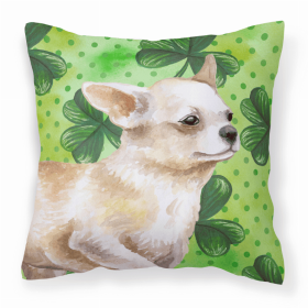 Chihuahua Leg Up St Patrick's Decorative Pillow