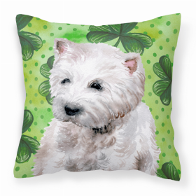 West Highland White Terrier St Patrick's Decorative Pillow