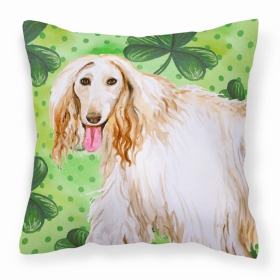 Afghan Hound St Patrick's Decorative Pillow