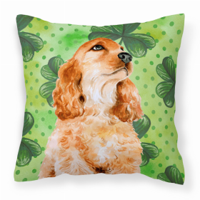 Cocker Spaniel St Patrick's Decorative Pillow