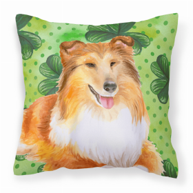 Sheltie/Shetland Sheepdog St Patrick's Decorative Pillow