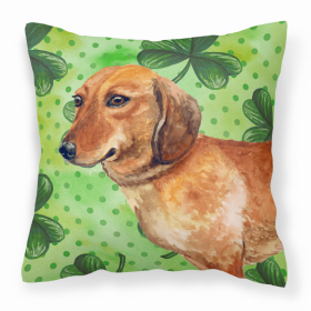 Dachshund 1 St Patrick's Decorative Pillow