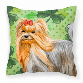 Yorkshire Terrier 1 St Patrick's Decorative Pillow