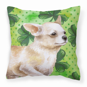 Chihuahua Leg Up 1 St Patrick's Decorative Pillow
