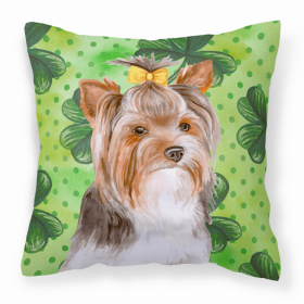 Yorkshire Terrier #2 1 St Patrick's Decorative Pillow