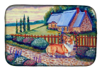 Corgi - Pembroke - at the Cottage Art Dish Drying Mat