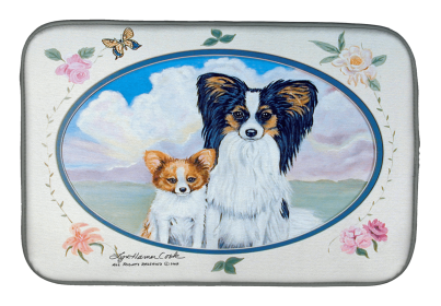 Papillon Art Dish Drying Mat