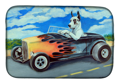 Great Dane 2 Art Dish Drying Mat