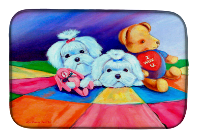 Maltese Art Dish Drying Mat