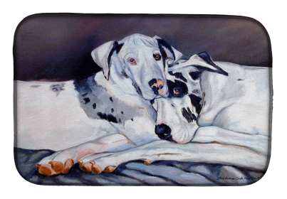 Great Dane 4 Art Dish Drying Mat
