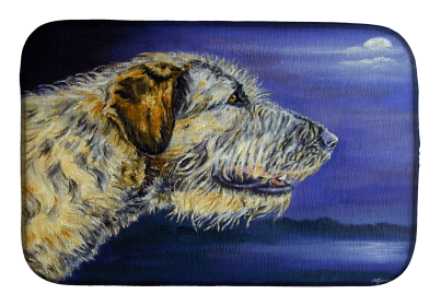 Irish Wolfhound Style #1 Art Dish Drying Mat