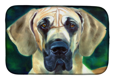 Great Dane Art Dish Drying Mat