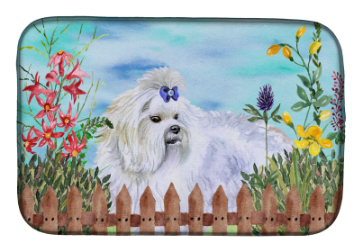 Maltese Spring Dish Drying Mat