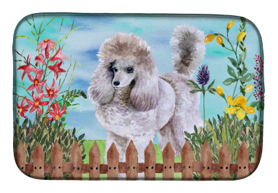 Poodle Spring Dish Drying Mat