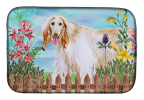 Afghan Hound Spring Dish Drying Mat