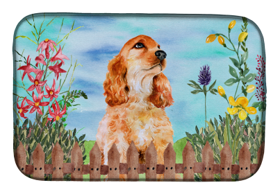 Cocker Spaniel Spring Dish Drying Mat