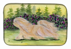 Lhasa Apso Art Dish Drying Mat