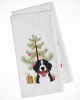 Bernese Mountain Dog Christmas Tree White Kitchen Towel Set of 2