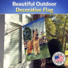 Briard Artwork House Flag