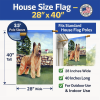 Briard Artwork House Flag