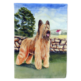 Briard Artwork House Flag