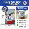 Boston Terrier 1 Artwork House Flag