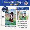 Bernese Mountain Dog 18 House Flag