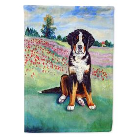 Bernese Mountain Dog 18 House Flag