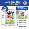 Boston Terrier Hugs 2 Artwork House Flag