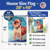 Brussels Griffon Artwork House Flag
