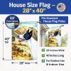 Canaan Dog Artwork House Flag