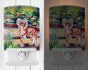 Chinese Crested "on the Patio" Ceramic Nightlight