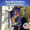 Dachshund 3 - Two Red and a Black and Tan - Artwork House Flag