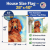 Irish Setter Artwork House Flag