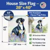 Entlebucher Mountain Dog Artwork House Flag