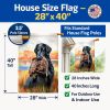 Flat Coated Retriever Artwork House Flag